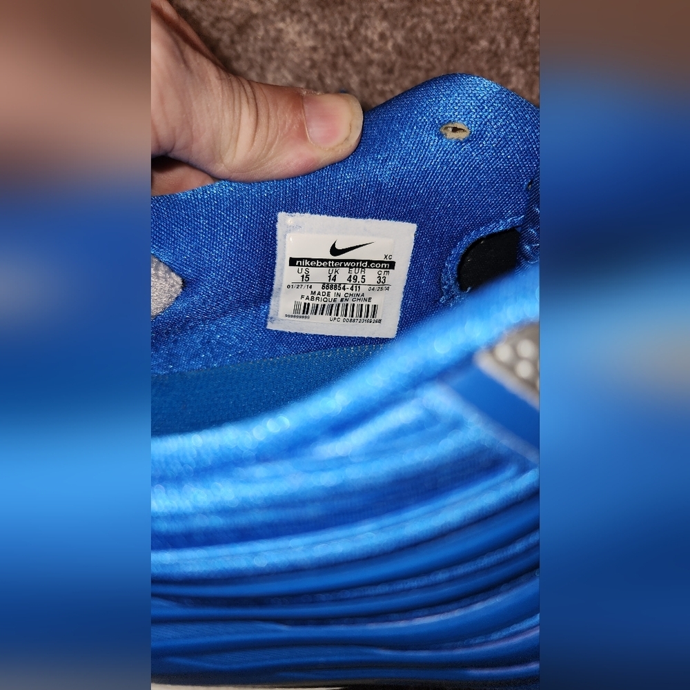 NWOT Nike Vapor Speed 3/4 TD football cleats in the Detroit Lions colorway - Picture 4 of 16